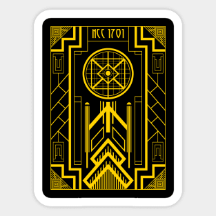 Art Deco Enterprise Sticker